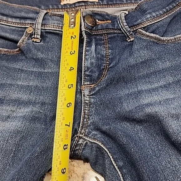 free people ankle skinny straight crop low rise y2k jeans size 25 - Picture 6 of 13